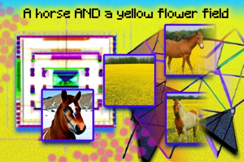 Horse and flowers