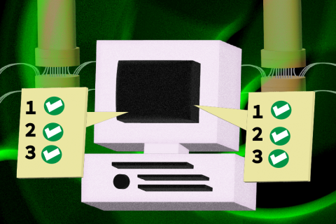 To close the gap with classical computers, researchers created the quantum control machine — an instruction set for a quantum computer that works like the classical idea of a virtual machine (Credits: Alex Shipps/MIT CSAIL).